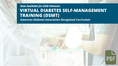 Partial image of the Virtual Diabetes Self-Management Training Flyer